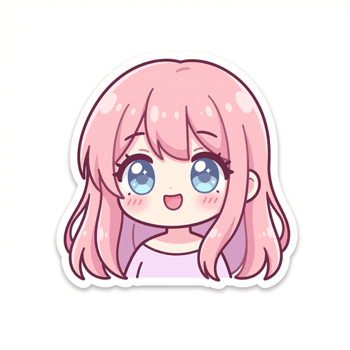AI generated anime sticker: Anime Girl