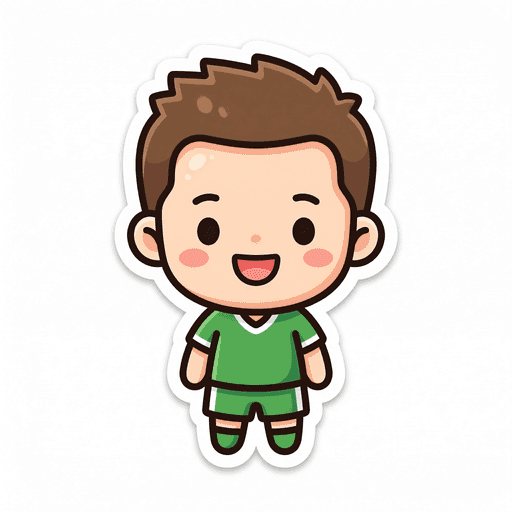 AI generated Algeria Player World Cup sticker