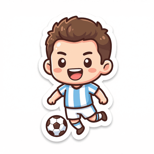 AI generated Argentina Player World Cup sticker