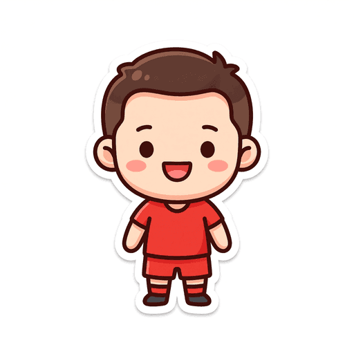 AI generated Belgium Player World Cup sticker