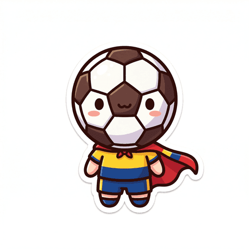 AI generated Colombia Football World Cup 2026 sticker