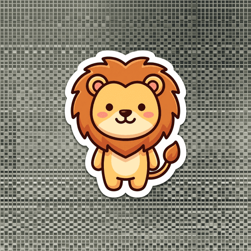 AI generated England Lion World Cup sticker