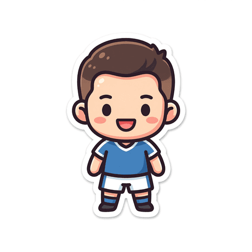 AI generated Haiti Player World Cup sticker