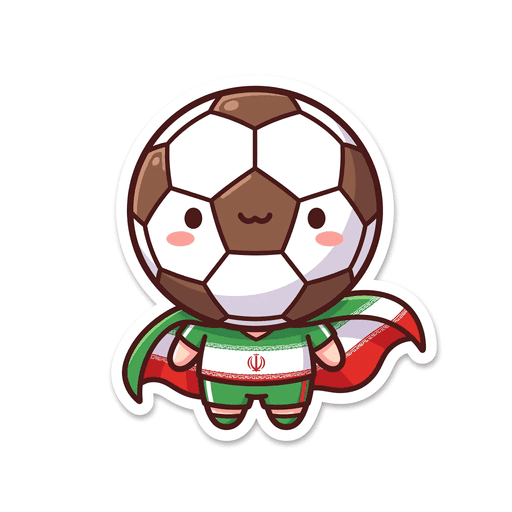 AI generated Iran Football World Cup 2026 sticker