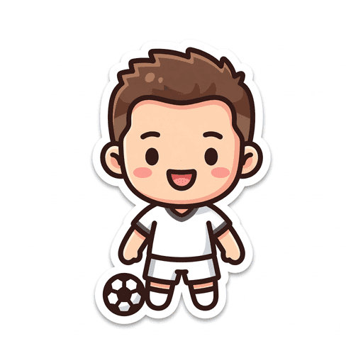 AI generated Iraq Player World Cup sticker