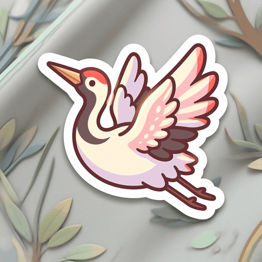 AI generated Japan Crane World Cup sticker
