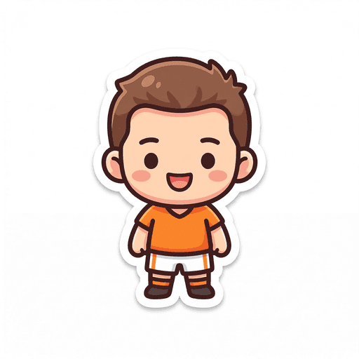 AI generated Netherlands Player World Cup sticker