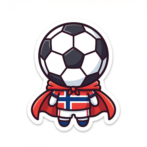 AI generated Norway Football World Cup 2026 sticker
