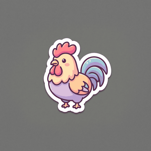 AI generated Portugal Rooster World Cup sticker