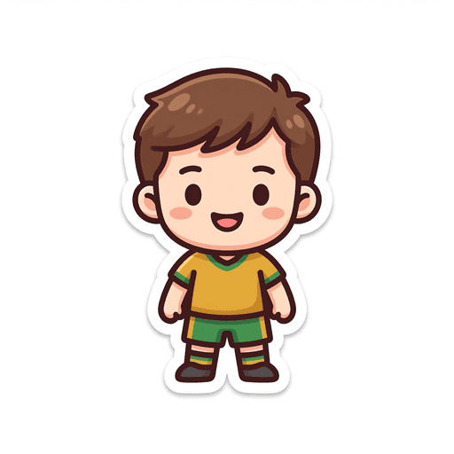 AI generated South Africa Player World Cup sticker