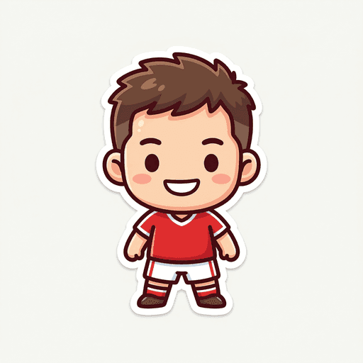 AI generated South Korea Player World Cup sticker