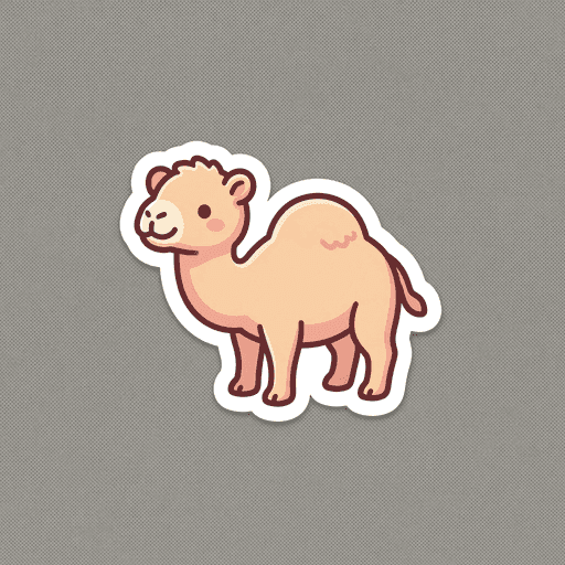 AI generated Tunisia Camel World Cup sticker