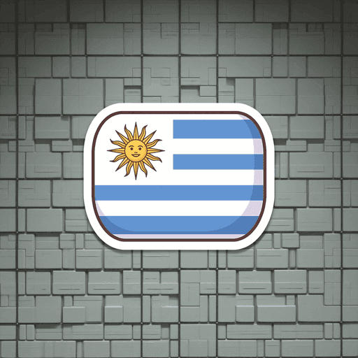 AI generated Uruguay Flag World Cup 2026 sticker