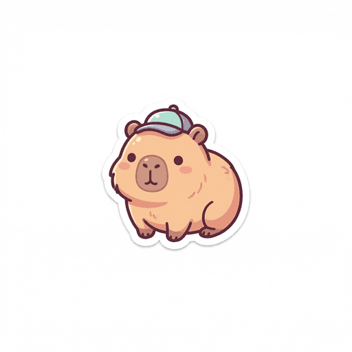AI generated Uruguay Capybara World Cup sticker
