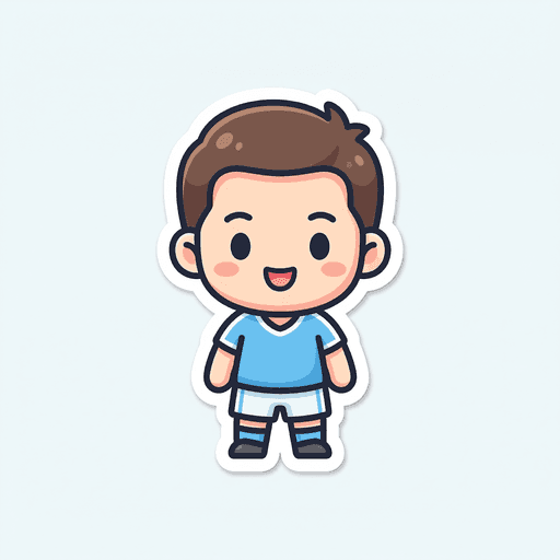 AI generated Uruguay Player World Cup sticker