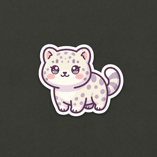 AI generated Uzbekistan Snow Leopard World Cup sticker