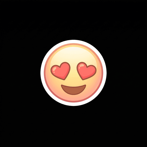 AI generated emoji sticker: Heart Eyes