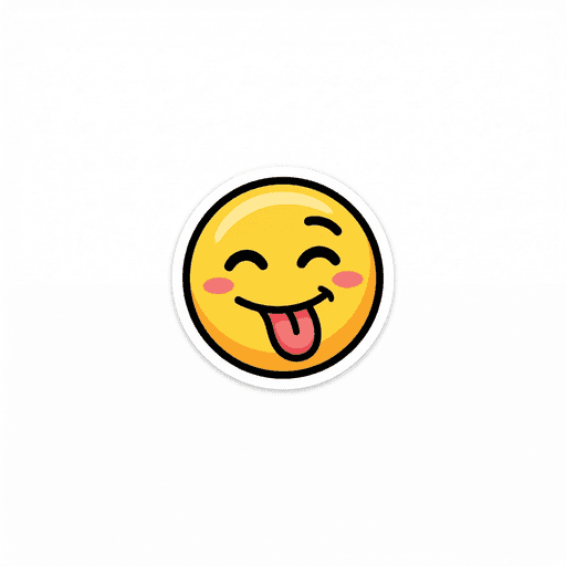 AI generated emoji sticker: Wink