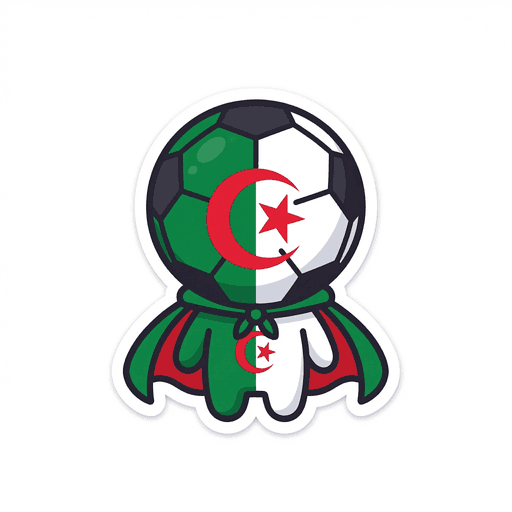 AI generated Algeria Football World Cup 2026 sticker