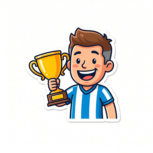 AI generated Argentina Champion World Cup 2026 sticker