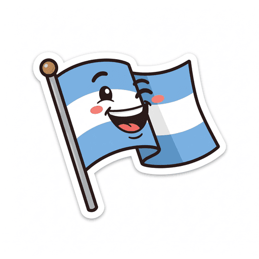AI generated Argentina Flag World Cup 2026 sticker