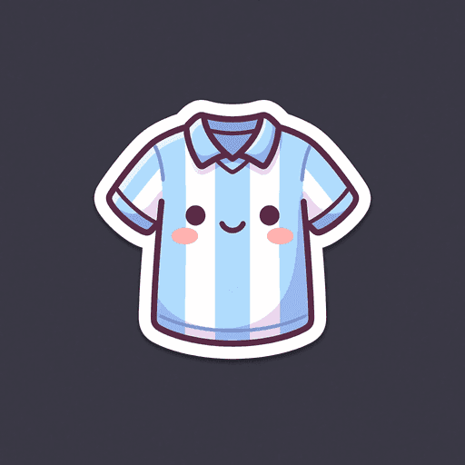 AI generated Argentina Jersey World Cup 2026 sticker