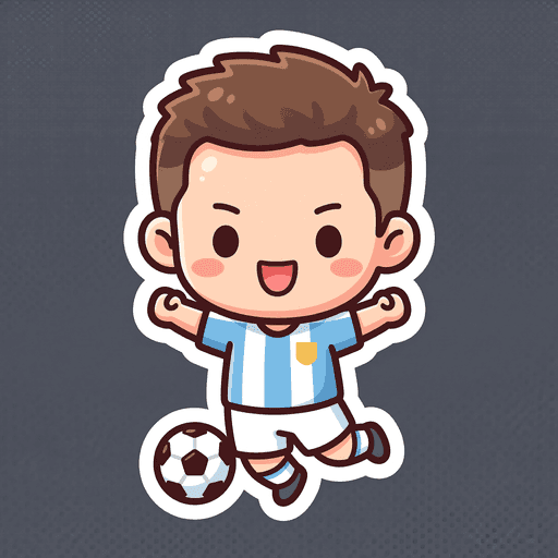 AI generated Argentina Jersey World Cup 2026 sticker
