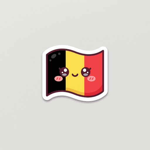 AI generated Belgium Flag World Cup 2026 sticker