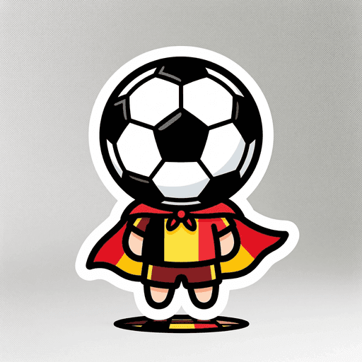 AI generated Belgium Football World Cup 2026 sticker