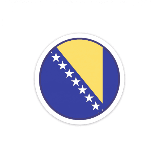 AI generated Bosnia and Herzegovina Flag World Cup 2026 sticker
