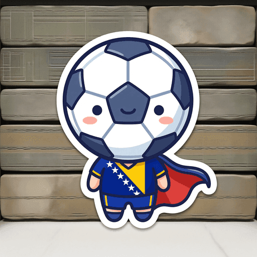 AI generated Bosnia and Herzegovina Football World Cup 2026 sticker