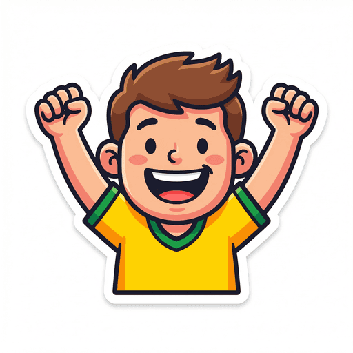 AI generated Brazil Fan World Cup 2026 sticker