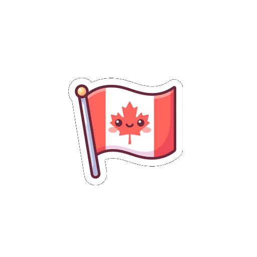 AI generated Canada Flag World Cup 2026 sticker
