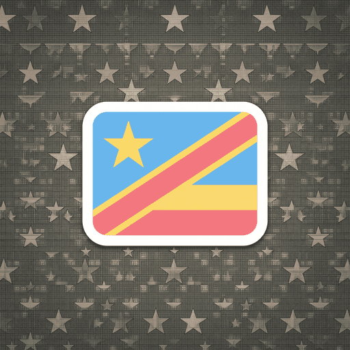 AI generated DR Congo Flag World Cup 2026 sticker