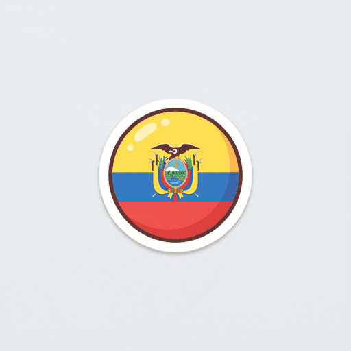 AI generated Ecuador Flag World Cup 2026 sticker