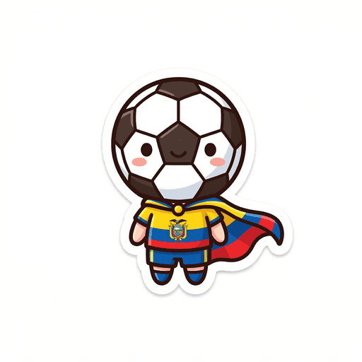 AI generated Ecuador Football World Cup 2026 sticker