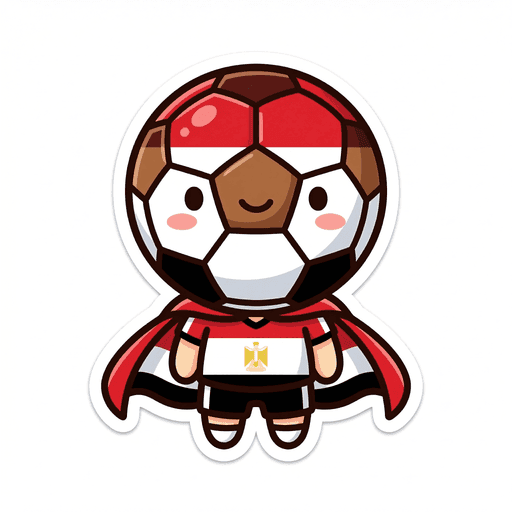 AI generated Egypt Football World Cup 2026 sticker