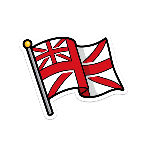AI generated England Flag World Cup 2026 sticker