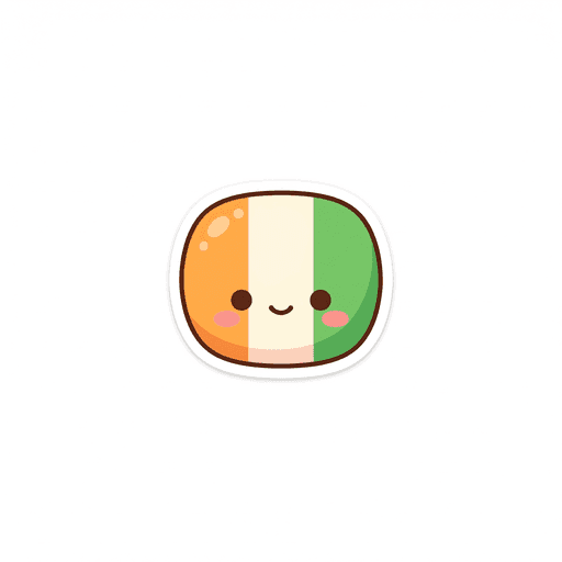 AI generated Ivory Coast Flag World Cup 2026 sticker