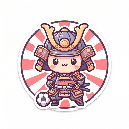 AI generated Japan Samurai World Cup 2026 sticker