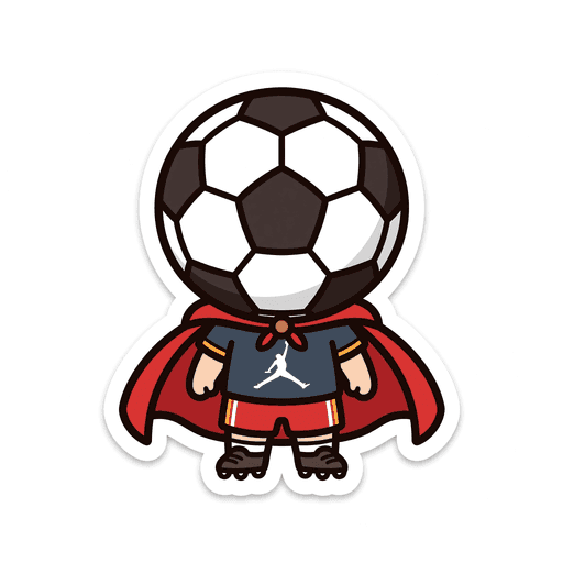 AI generated Jordan Football World Cup 2026 sticker