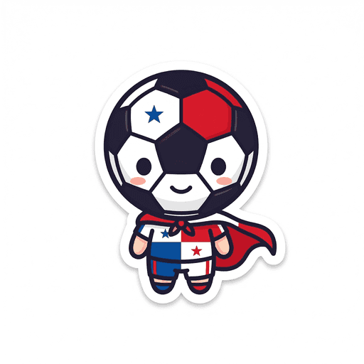 AI generated Panama Football World Cup 2026 sticker