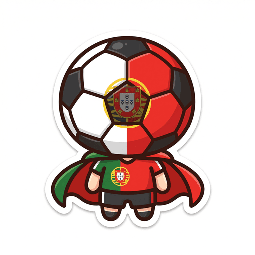 AI generated Portugal Football World Cup 2026 sticker