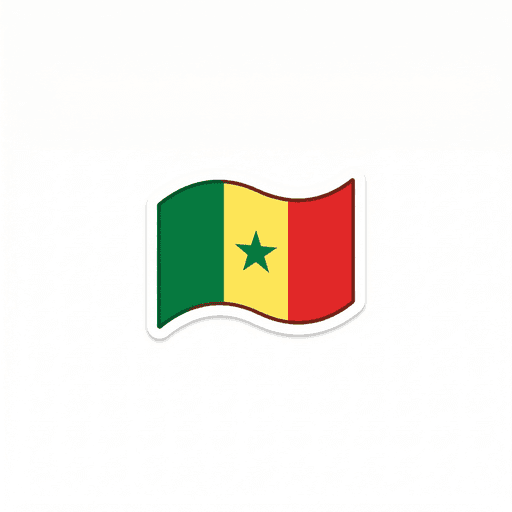 AI generated Senegal Flag World Cup 2026 sticker