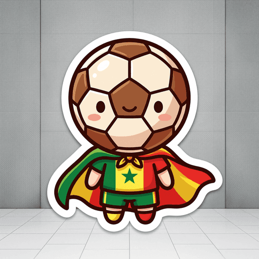 AI generated Senegal Football World Cup 2026 sticker