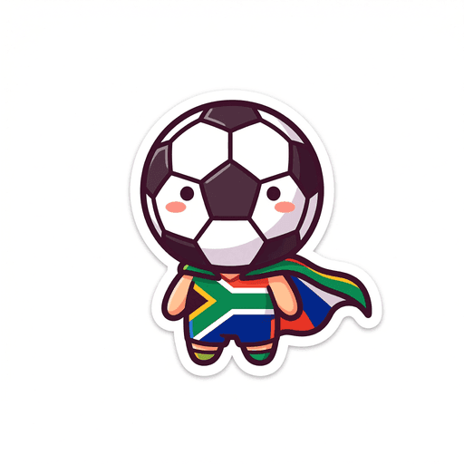 AI generated South Africa Football World Cup 2026 sticker