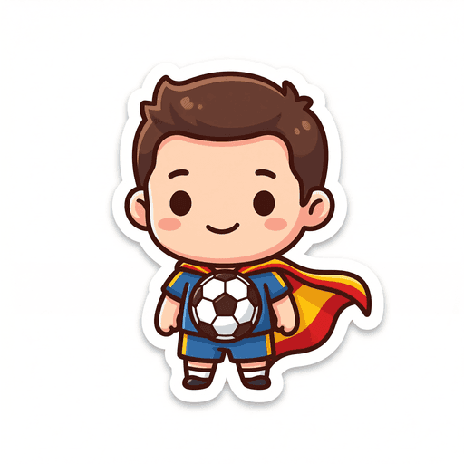 AI generated Spain Football World Cup 2026 sticker
