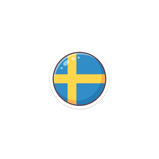 AI generated Sweden Flag World Cup 2026 sticker
