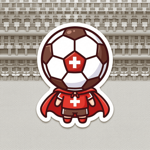 AI generated Switzerland Football World Cup 2026 sticker