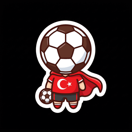AI generated Turkey Football World Cup 2026 sticker
